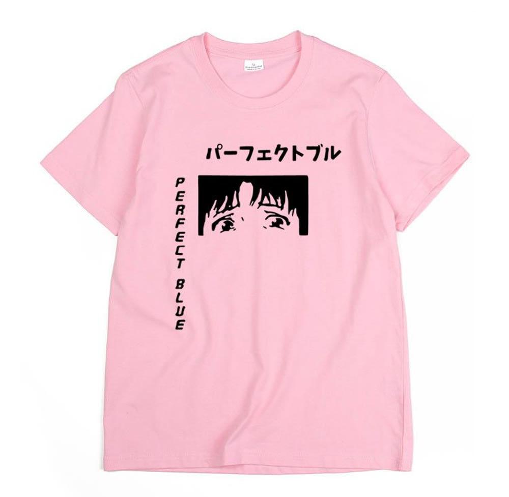 갓수 퍼펙트블루 반팔 티셔츠 3color 오버핏 일본 애니