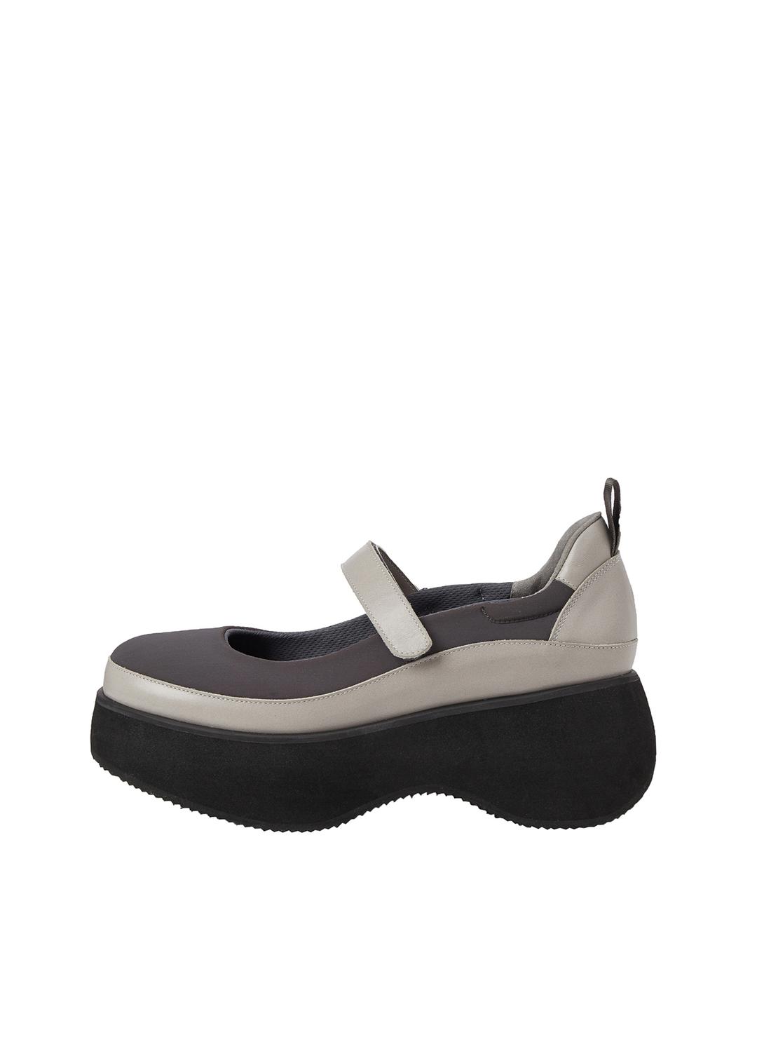 NEOPRENE PLATFORM MARY JANE, DARK GRAY