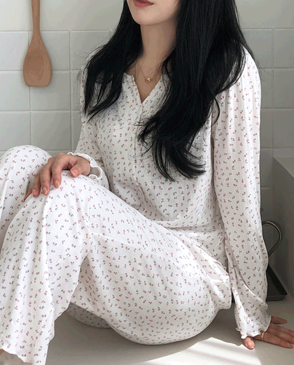 김양리빙 무배❣️노브라 OK 핀터레스트 잠옷 빅사이즈 브라캡 홈웨어 파자마