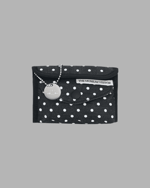STICKER PRINTED VELCRO WALLET (BLACK)