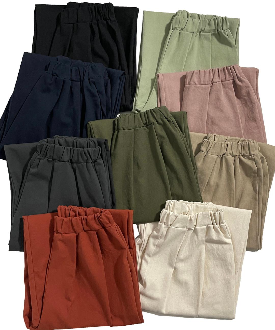 키노 [MADE] 24s/s 아메카지 와이드 코튼 팬츠