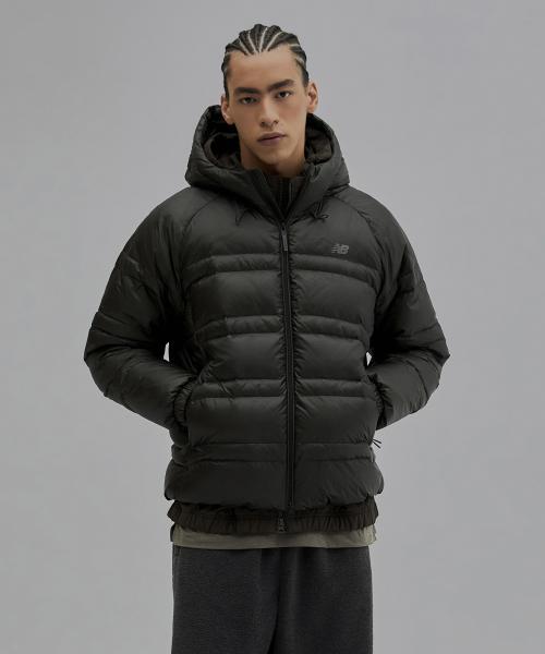 NBNPF41973 / UNI 플라잉77 슈퍼라이트 후드 구스다운 (DARK KHAKI)