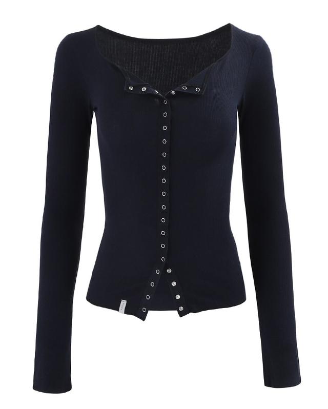 SNAP BUTTON CARDIGAN