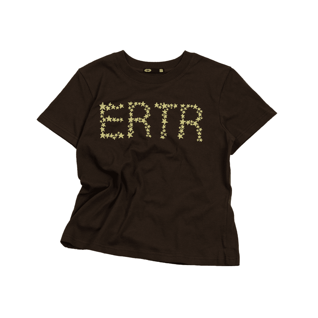 ERTR Star Cluster T-Shirt Brown Small Fit