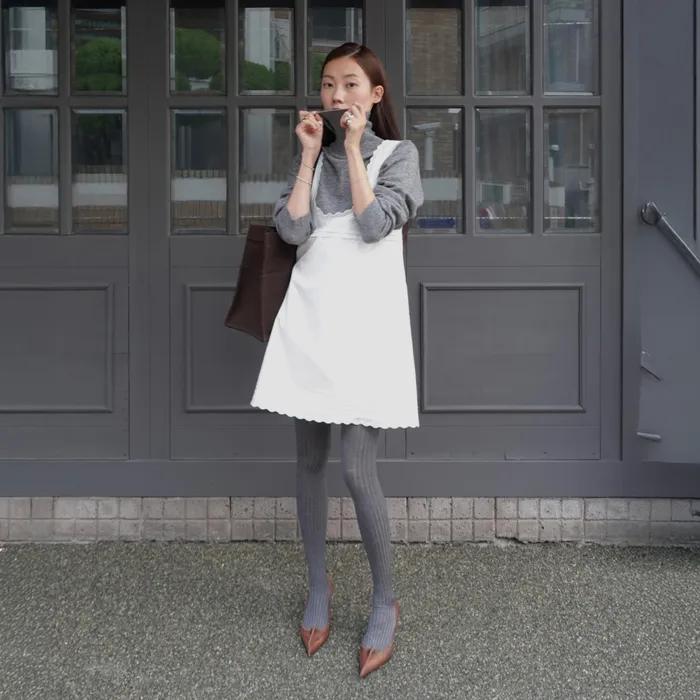 MJ Cotton Lace Dress / White