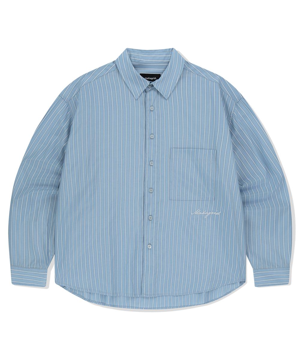 COMFORT STRIPE SHIRT[SKYBLUE]
