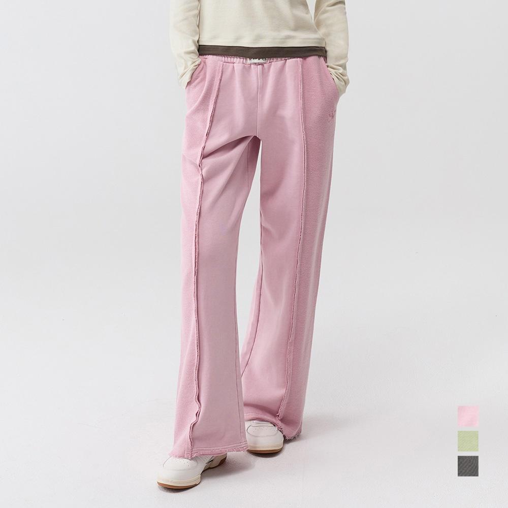 (우먼) 피그먼트 리버스 배색 트레이닝 팬츠_3COLOR