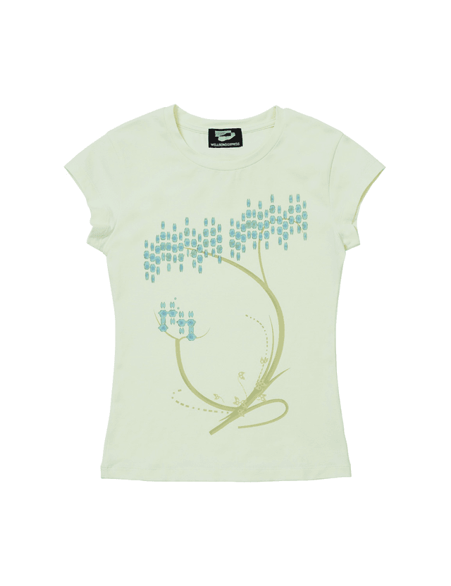 Bubble Tree Half Sleeve Light Green