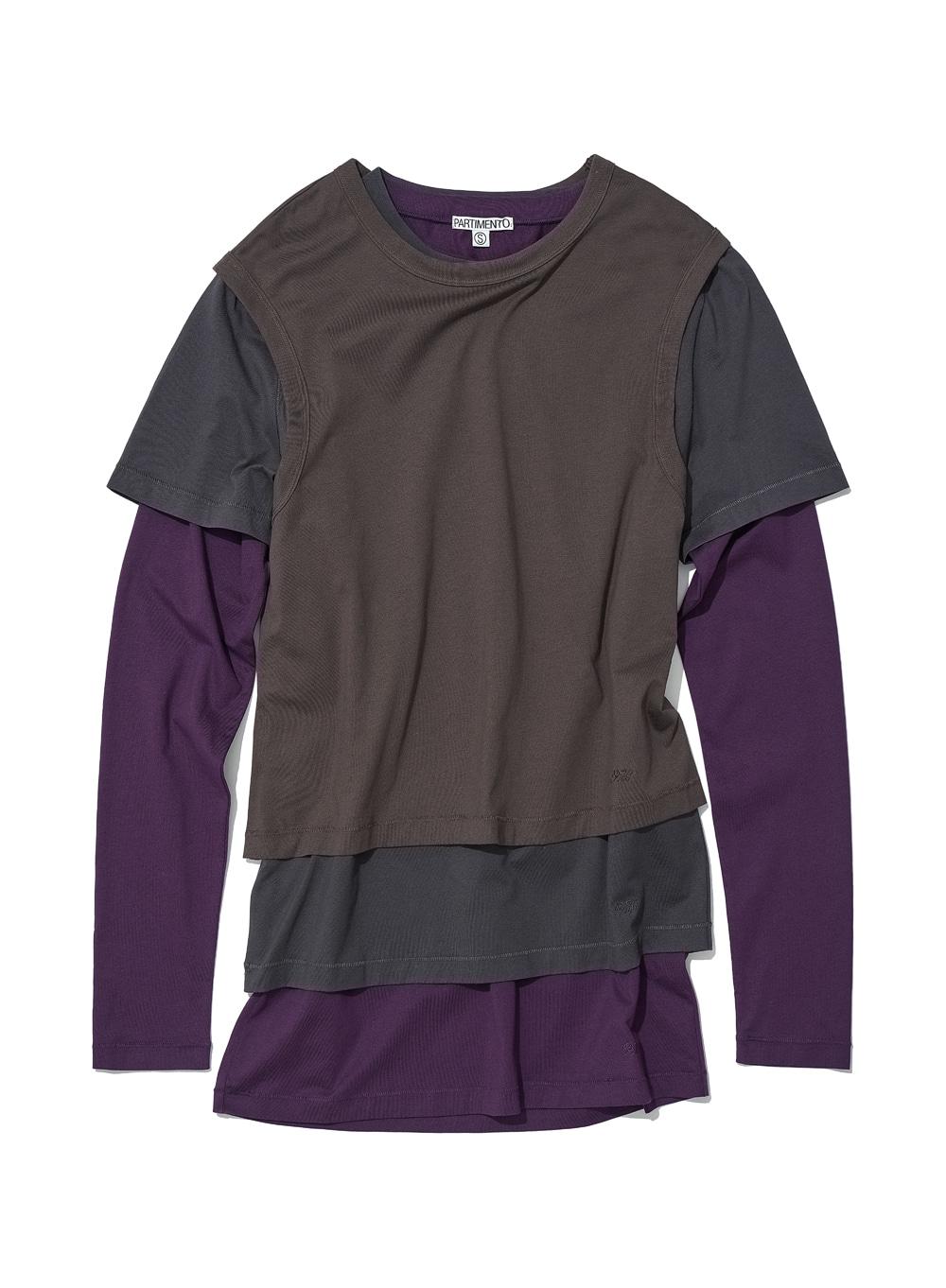 [WOMEN] (SET) 3 IN 1 ESSENTIAL LAYERED TEE_BROWN