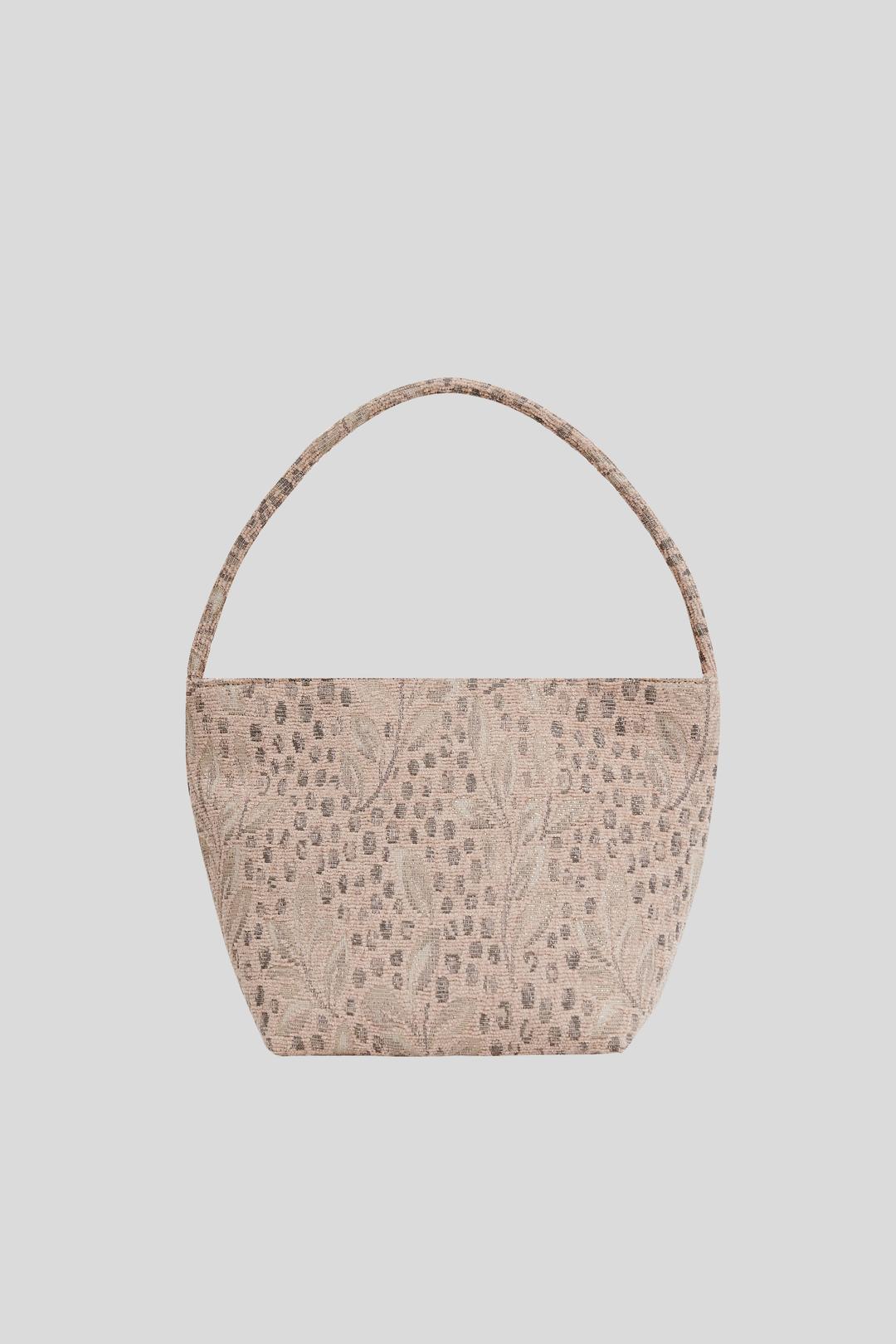 SQUARE METALLIC BAG IN GRAY