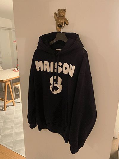 메종 로고 후드