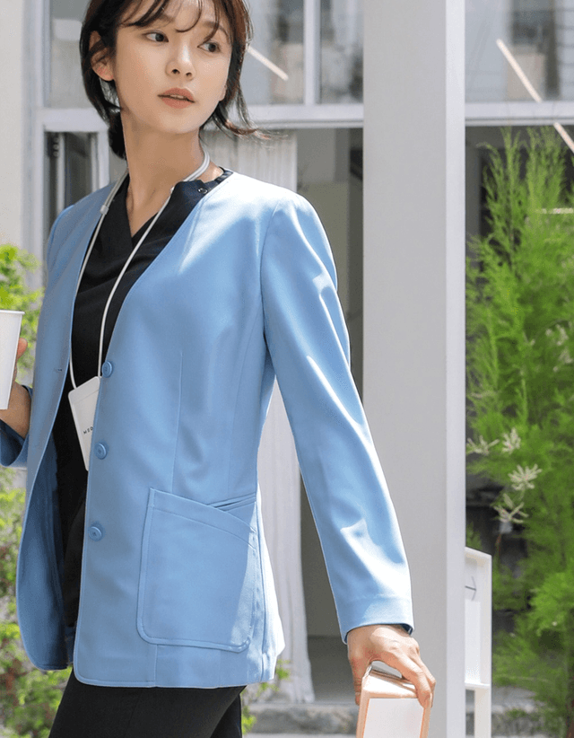 [WOMEN] 심플 자켓 스카이