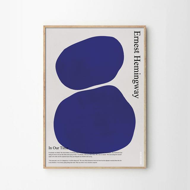 애시드로우 홈카페 인테리어포스터 in our time [blue]