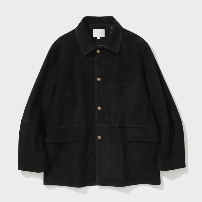 GOATSKIN SUEDE JACKET (BLACK)