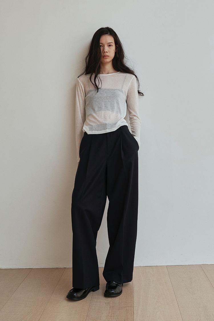 슬로 팬츠 - 네이비  (3.21 배송)