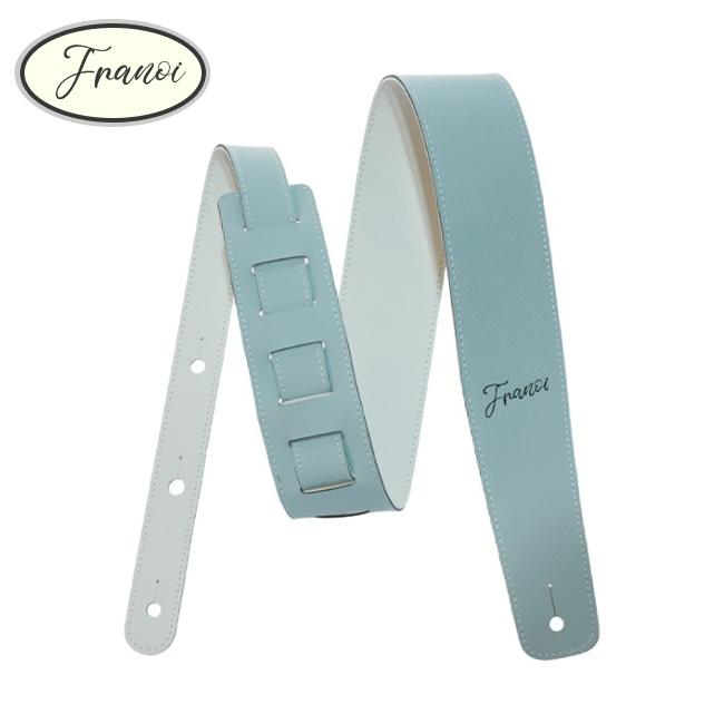 Franoi - 프라노이 양면 PU 가죽 기타 스트랩 (P60 MiCr / 민트 크림)