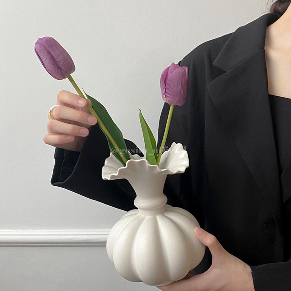 고심 로맨틱 화병 인테리어 VASE 세라믹 꽃병 2color