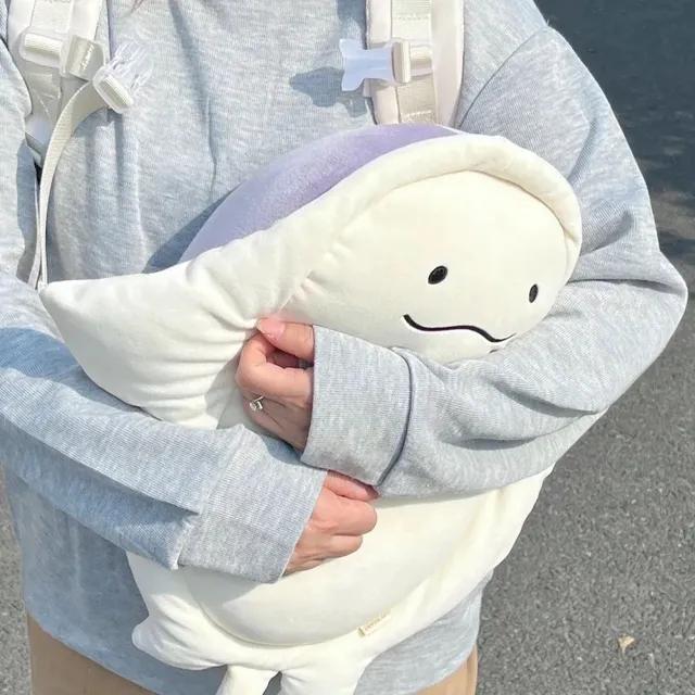 bookaz 뚱보 가오리 필로우 인형 수면 귀여운 바다 물고기 애착 쿠션