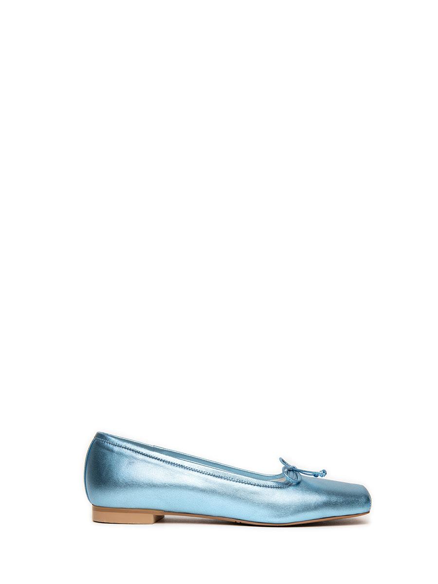 BALLET-TOE FLAT SHOES BLUE