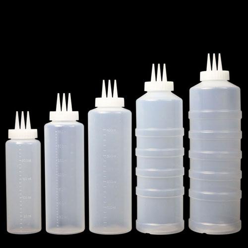 국산 3구 소스통 튜브형 (5size)