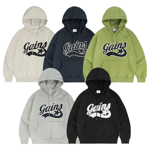 아플리케 스타로고 후드티 5COLOR