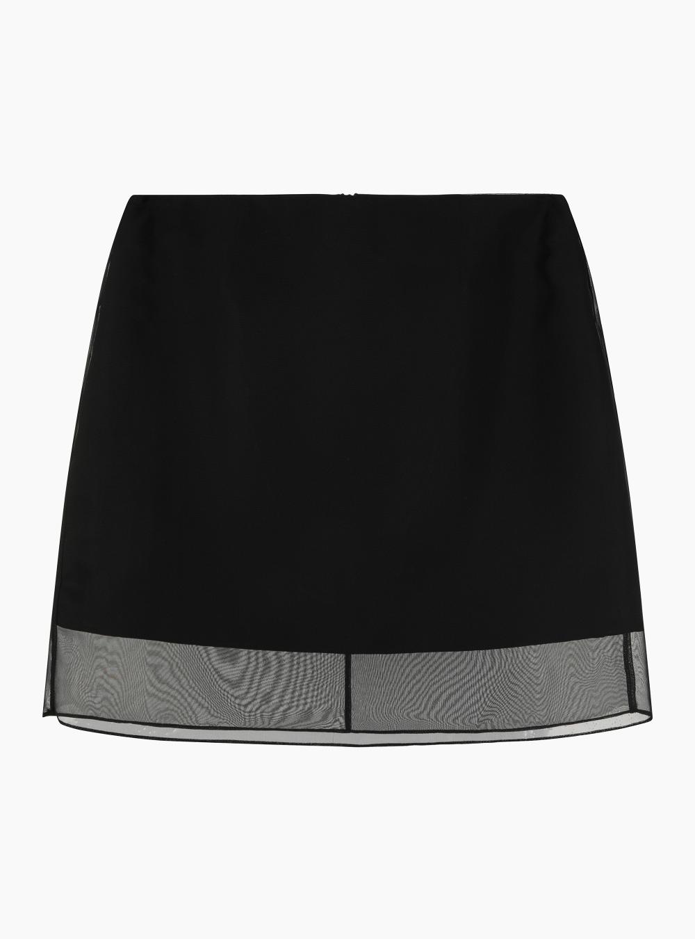 SHEER MINI SKIRT (BLACK)
