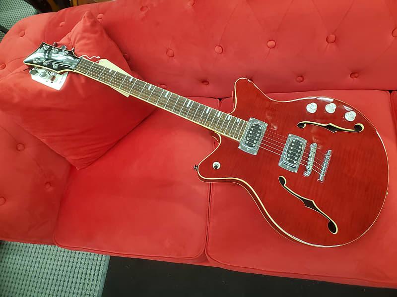 First Act Delia 335 style  Red Transparent hollow body great guitar don't let First act fool you