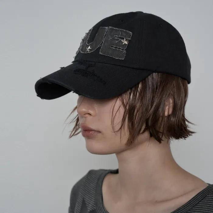 SUE STAR BALL CAP / BLACK