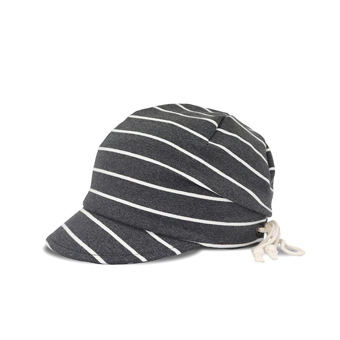 Stripe Loose Cap Gray