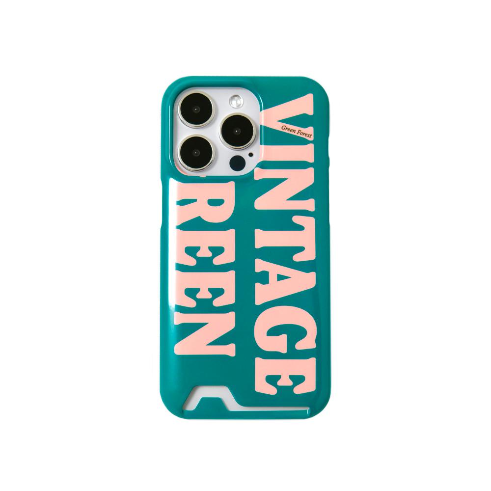 자체제작 빈티지 그린 핸드폰 케이스 vintage green phone case