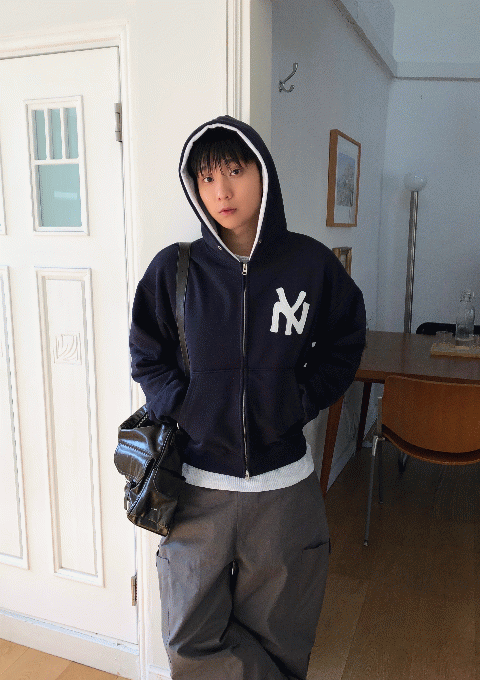 [문의폭주]  로니 크롭 후드집업