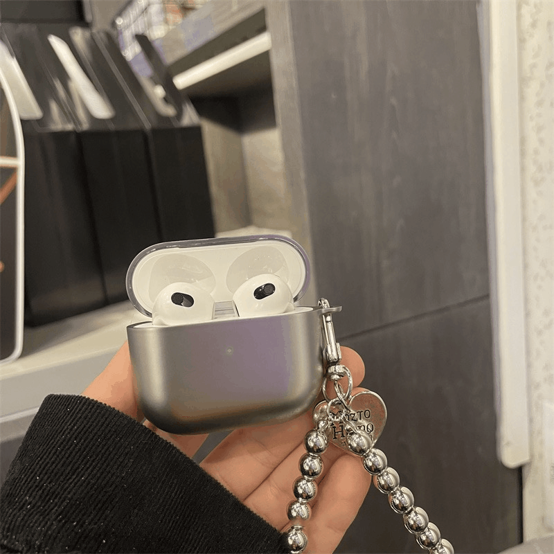 당일발송🚀 무광 메탈 에어팟케이스 하트키링 실버 1세대 2세대 3세대 프로 프로2