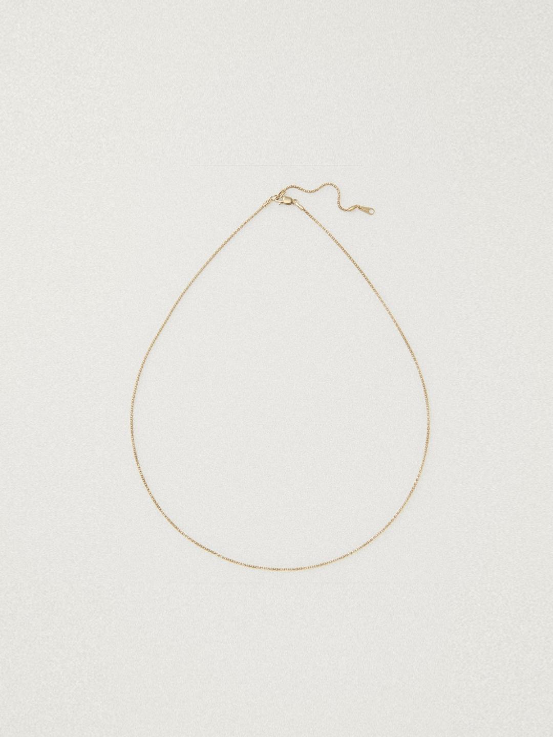 Tag Necklace, 14k gold