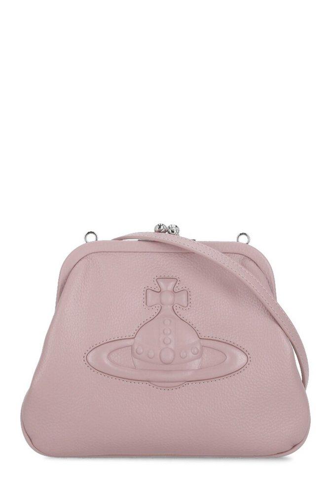 Vivienne Westwood Vivienne's Logo Embossed Clutch Bag
