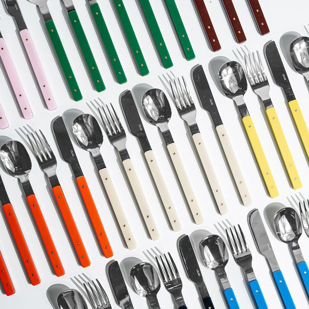 [깔린느] 비비드 스텐 국내제작 커트러리 4인 디너세트 (12P)