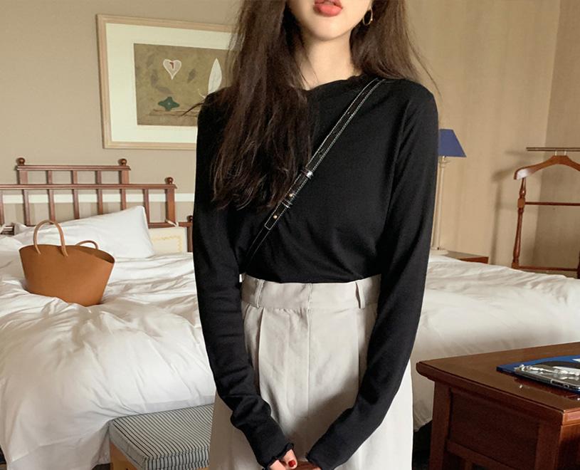 [Dearest] Pure (t) -블랙 (긴팔버전) (누적판매량 40000장돌파!)