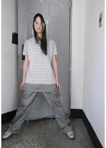 에프터먼데이 regular stripe hoodie (3c)