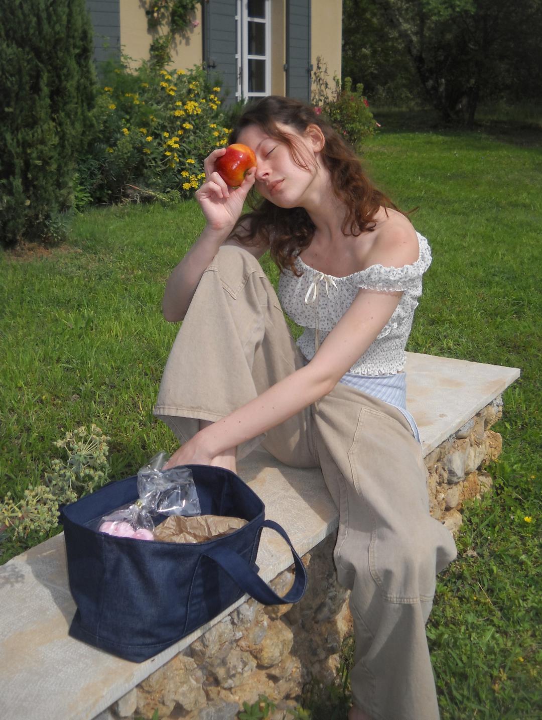 June flower blouse - cream