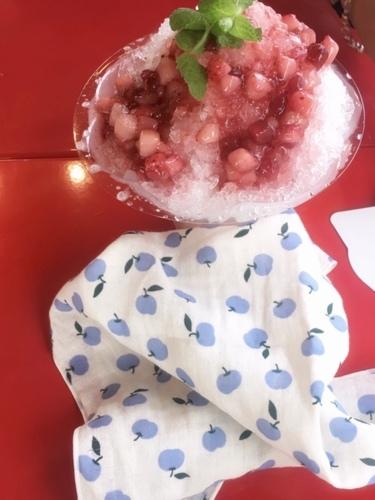 파란 사과 손수건