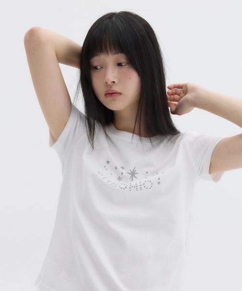 STAR LOGO T-SHIRT, WHITE