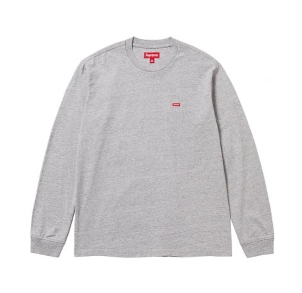 슈프림 스몰 박스 롱슬리브 티셔츠 헤더 그레이 Supreme Small Box L/S T-Shirt 23FW