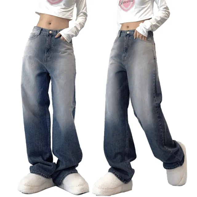 slab pink washing wide denim!