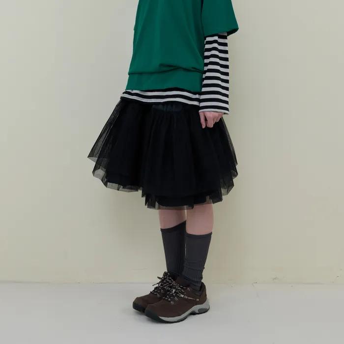 [11월 28일 예약발송]246. Mesh Flare SK _ Black