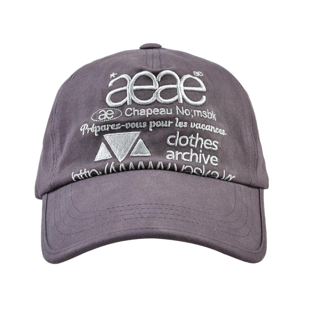 aeae x VASKA STORE Web Logo 5 Pannel Cap "Charcoal\"