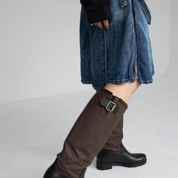 MM6 Maison Margiela Coated Canvas Trim Rain Boots