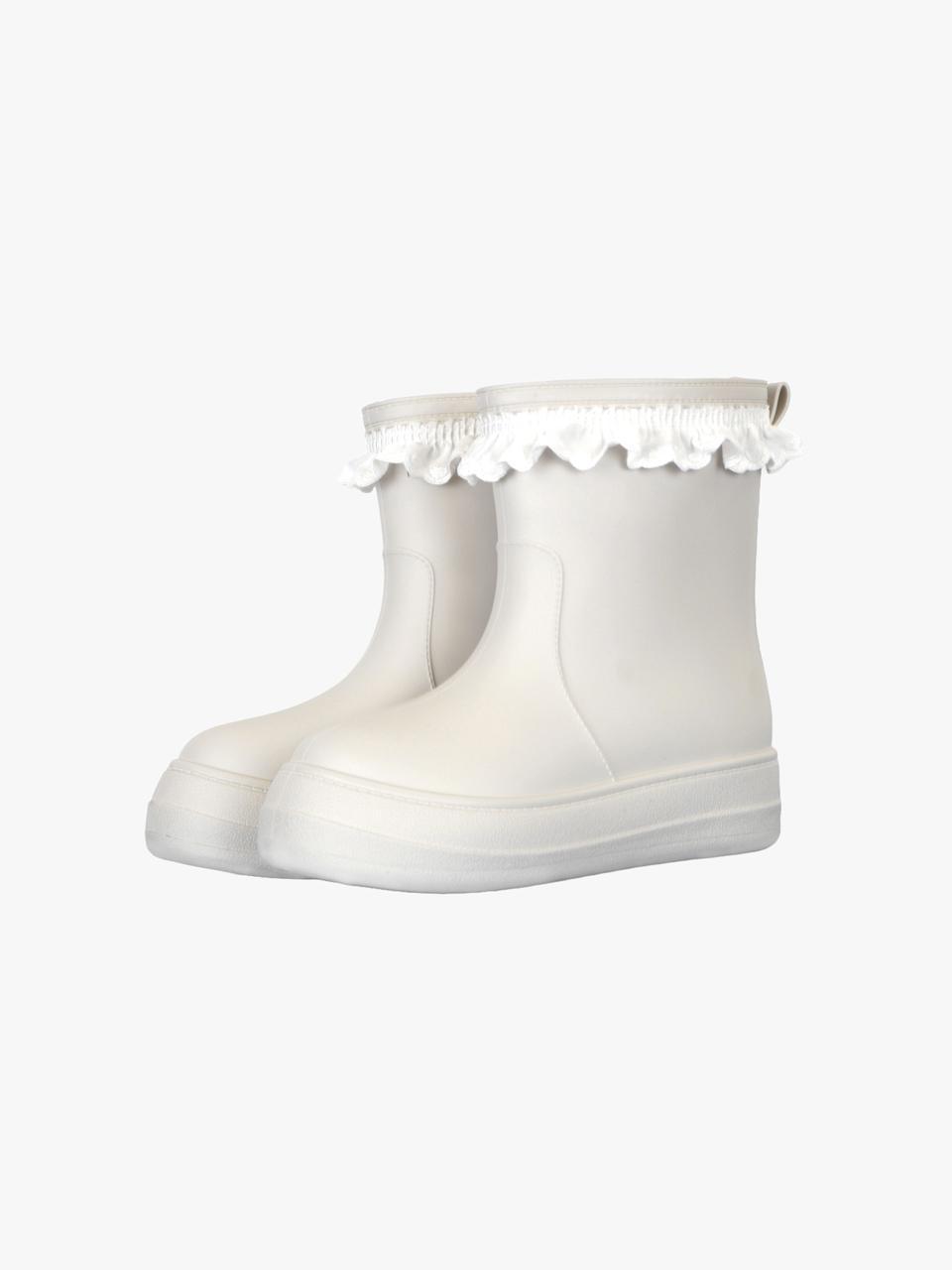 LACE RING RAINBOOTS [IVORY]