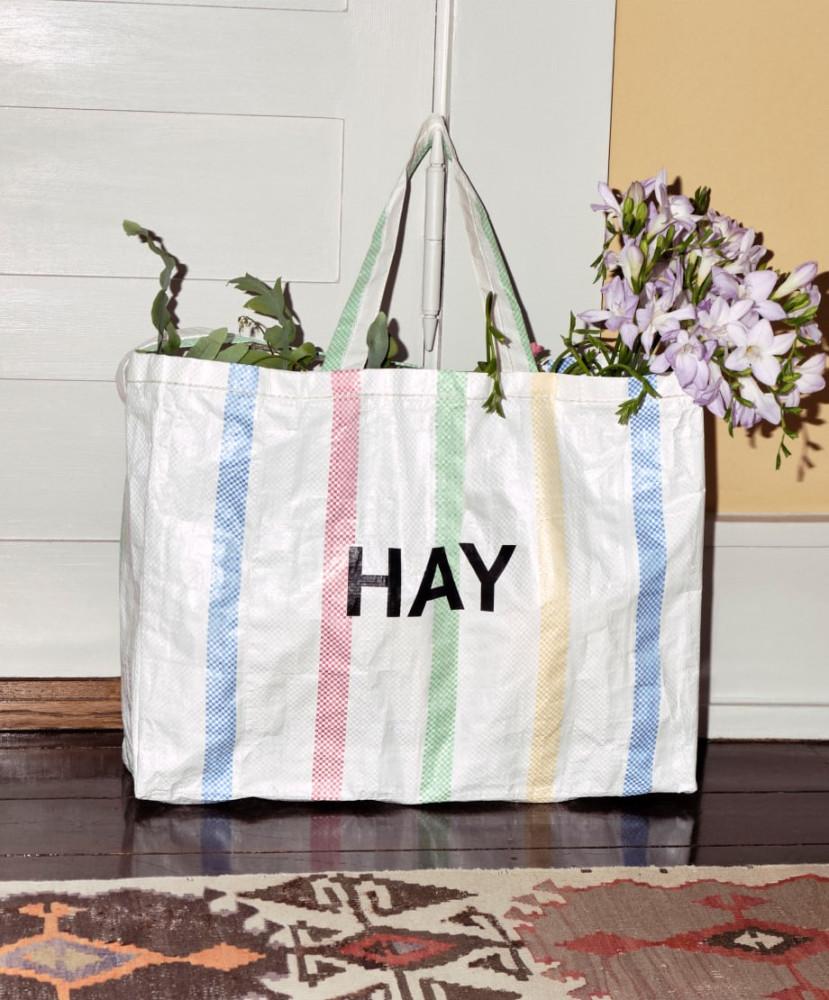 [헤이] HAY 캔디 스트라이프 백 M  Candy Stripe Bag  M size , 멀티