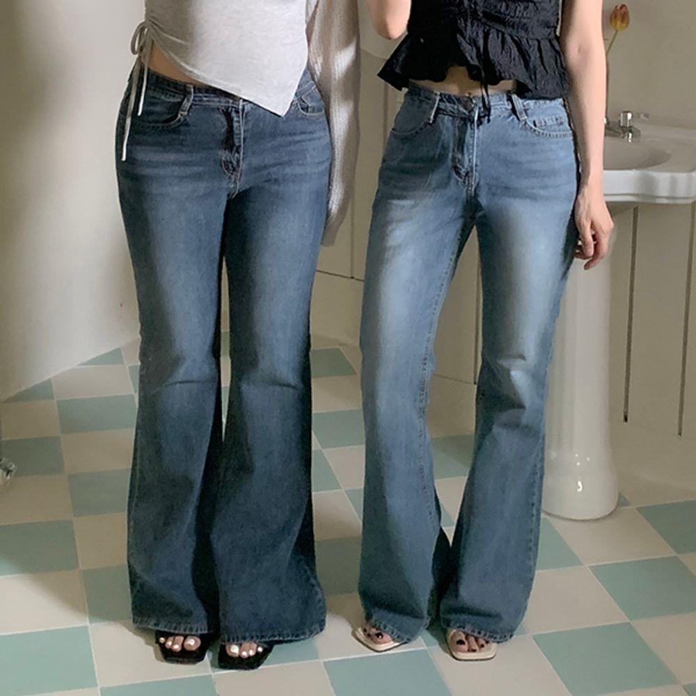 [문의폭주/~XL] 인생바지 07 -3kg 몸매보정 힙딥커버 허리쏙 히든밴딩 개미허리 맥시 데님팬츠 부츠컷팬츠 빅사이즈팬츠 데