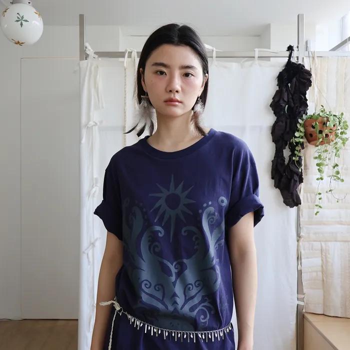 [2차] Sunny Tree T-shirt Sea Navy