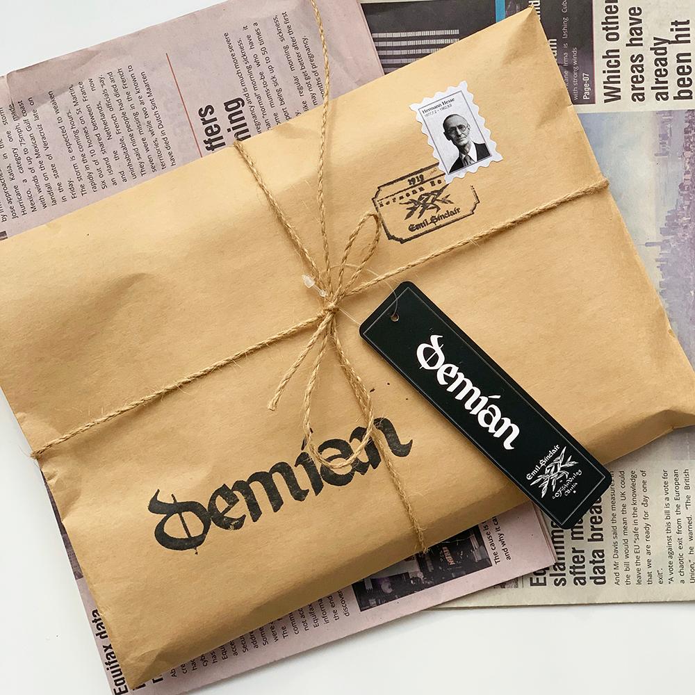 헤세의 데미안 소포 (책+메탈스티커+볼펜+책갈피+노트)